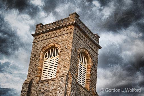 Belfry Under Roiling Sky_15033.jpg - Photographed at Smiths Falls, Ontario, Canada.